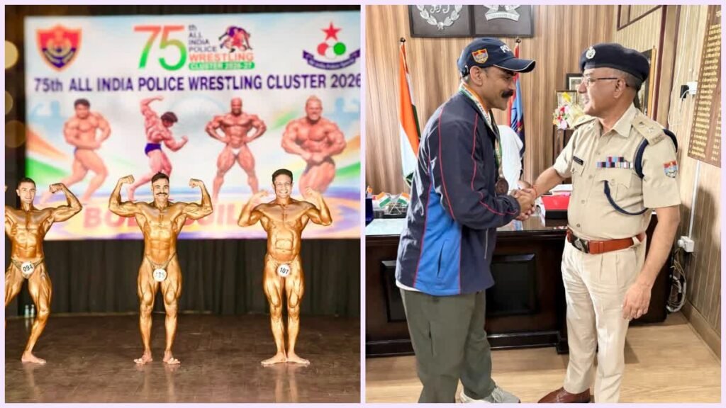 उत्तराखंड: हेड कांस्टेबल जितेंद्र का नेशनल लेवल पर डंका, ऑल इंडिया पुलिस रेसलिंग क्लस्टर में जीता कांस्य पदक